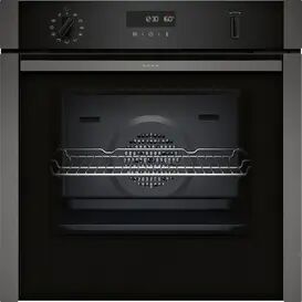NEFF B6ACH7AG7B Built-In 60cm Slide and Hide Single Oven - Graphite