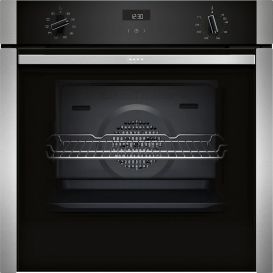 NEFF B3ACE4AN3B Built-In Slide and Hide Single Oven - Stainless Steel