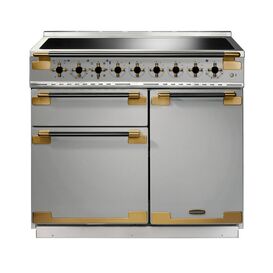RANGEMASTER ELS100EISS/BE Elise Lux 100cm Induction Range - Stainless Steel with Black / Antique Brass Trim