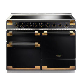RANGEMASTER ELS110EIGB/BE Elise Lux 110cm Induction Range - Black with Black / Antique Brass Trim