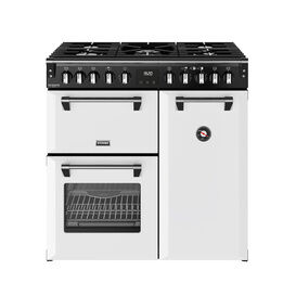 STOVES 444412004 Richmond Deluxe 90cm Dual Fuel Range - Ice White