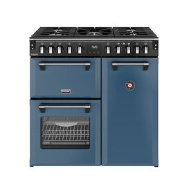 STOVES 444412005 Richmond Deluxe 90cm Dual Fuel Range - Twilight Blue