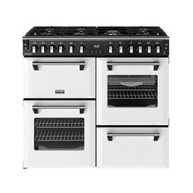 STOVES 444412016 Richmond Deluxe 100cm Dual Fuel Range Cooker - Ice White