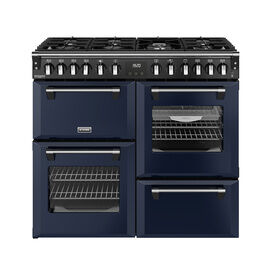 STOVES 444412018 Richmond Deluxe 100cm Dual Fuel Range Cooker - Midnight Blue
