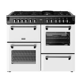 STOVES 444412028 Richmond Deluxe 110cm Dual Fuel Range Cooker - Ice White