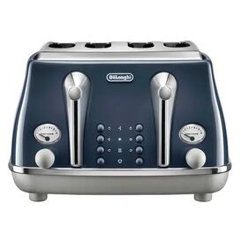 DELONGHI DL4302 4 Slice Icona Capitals Toaster - London Blue