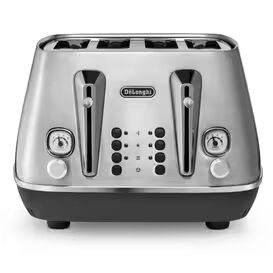 DELONGHI DL4312 4 Slice Distinta X Toaster - Stainless Steel