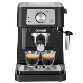 DELONGHI DL0260 Stilosa Manual Coffee Machine - Black and Silver