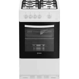 INDESIT I5G1KMW 50cm Gas Single Cooker - White