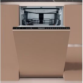 HOTPOINT HP6IC11BS7LA Slimline 11 Place Built-In Dishwasher - Black Trim