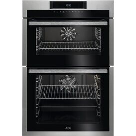 AEG DCE731110M 6000 SurroundCook Catalytic Integrated Double Oven 61L - Stainless Steel