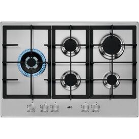 AEG HGB75500SM 3000 Slimline Gas Hob 75cm