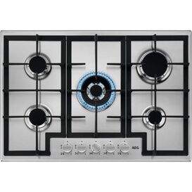 AEG HGX75400SM 3000 Slimline Gas Hob 75cm