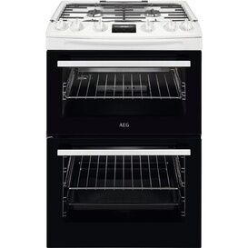 AEG CGX6130ACW 60cm Gas Double Cooker White