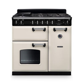 Rangemaster Classic 90cm Dual Fuel Pale Cream/Chrome CL90DFPPCR/CM1