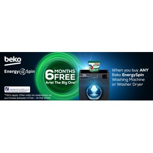 Beko 6 months free Ariel The big one Promotion