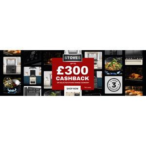 UP TO £300 Cashback on Selected Stoves and Belling Cookers