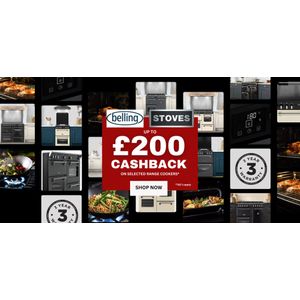 Save up to £200 Cashback on Selected Stoves and Belling Cookers