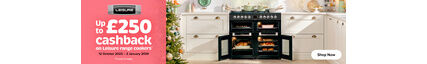 Save up to £250 Cashback on selected Leisure Range Cookers