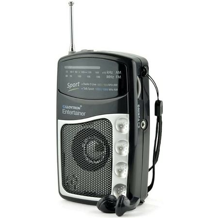 Buy LLOYTRON N2201BK-A Entertainer 2 Band Personal Sports Radio