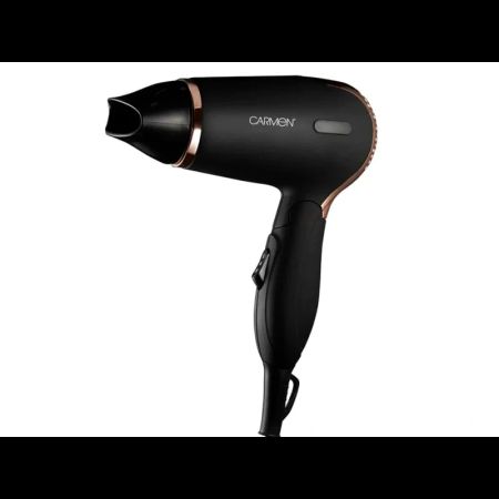 Buy CARMEN C80020 Noir II Travel Hair Dryer 1200W Black and Rose