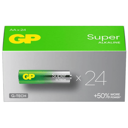 Buy GP Ultra AA Alkaline Batteries 24 Pack Box GPPCA15AS650 from £12.99