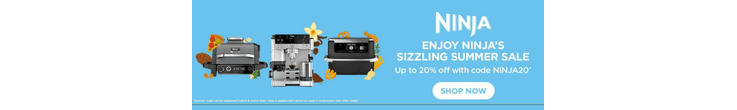 Ninja Summer Sale Save 20% on Selected models with code NINJA20