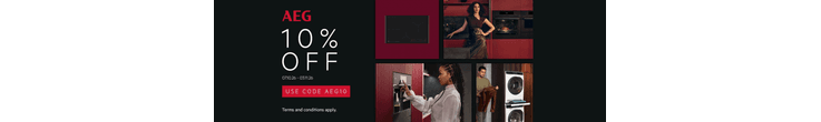 AEG 10% off promotion 7/10/26 - 3/11/26