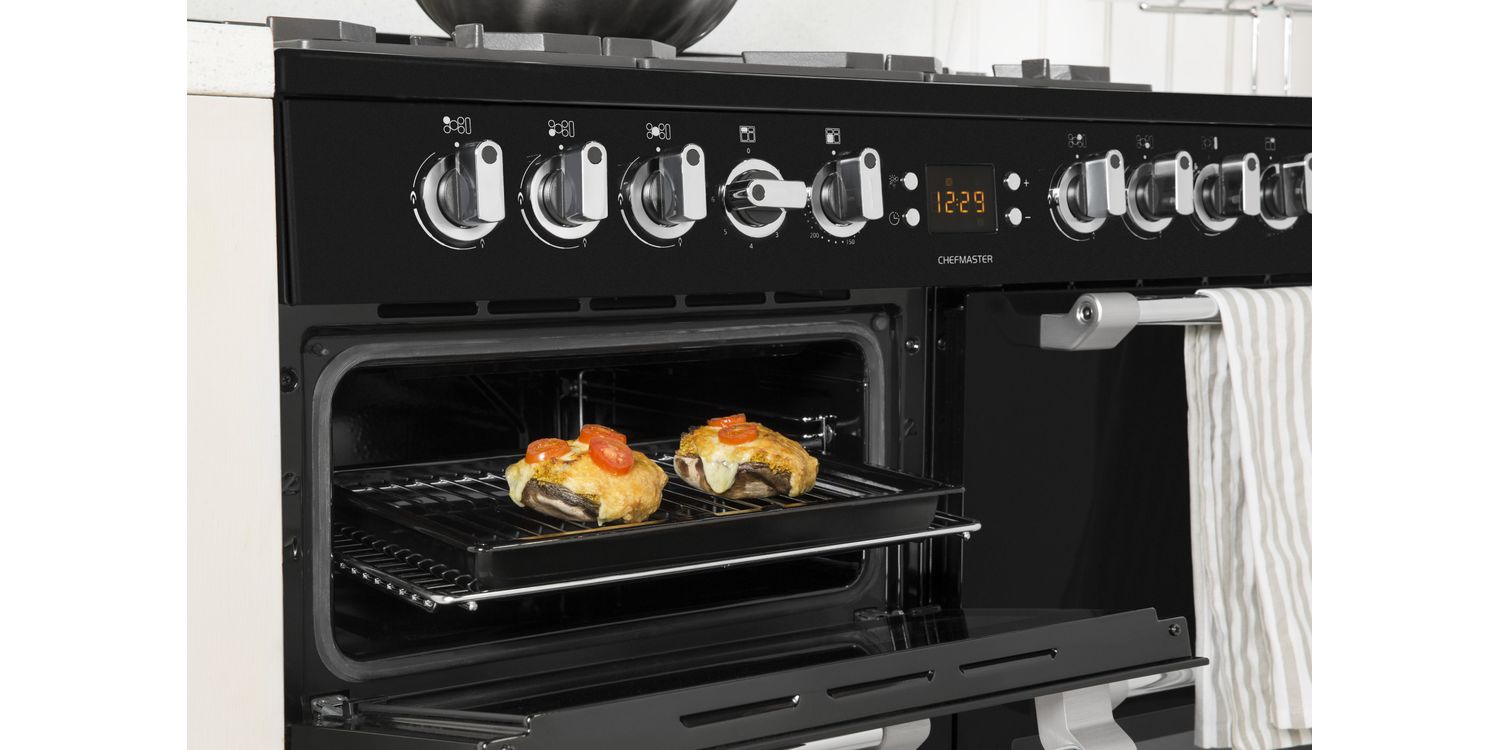 Buy LEISURE CC100F521K 100CM Chefmaster Dual Fuel Range Cooker Black
