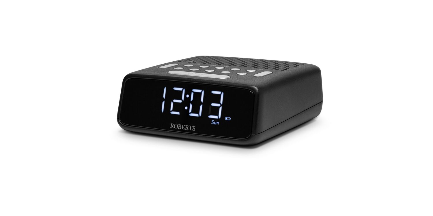 Buy ROBERTS OrtusFM AM/FM Analogue Alarm Clock Radio Black ORTUSFMBK ...