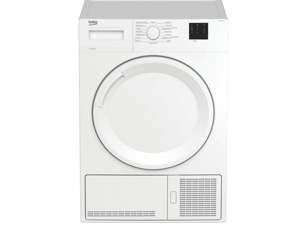 Beko Dtkce90021w 9 Kg Condenser Tumble Dryer White