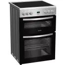 INDESIT IDE6VDCS1 60cm Electric Double Cooker with Ceramic Hob Silver additional 4