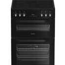 HOTPOINT HTE6VDCB1 60cm Electric Twin Cavity Cooker with Multiflow - Black additional 1