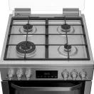 HOTPOINT HDG6GDCWX 60cm Gas Double Cooker with Glass Lid - Inox additional 6