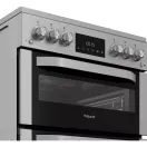 HOTPOINT HDG6GDCWX 60cm Gas Double Cooker with Glass Lid - Inox additional 3