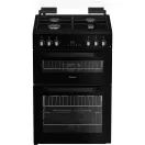HOTPOINT HDG6GDCB1 60cm Gas Double Cooker with Glass Lid - Black additional 1