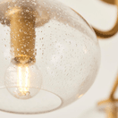 ENDON 118507 Jacob 3 Light Semi Flush Brushed Aged Brass Clear Glass additional 8