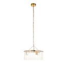 ENDON 118467 Karine 3 Light Pendant Brushed Aged Brass Clear Glass additional 8