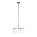 ENDON 118467 Karine 3 Light Pendant Brushed Aged Brass Clear Glass additional 9