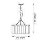 ENDON 118467 Karine 3 Light Pendant Brushed Aged Brass Clear Glass additional 10