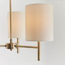 ENDON BRIO-3AB Brio 3lt Semi Flush Antique Brass Cream Shades additional 7