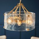 ENDON 118583 Keller 4 Light Pendant Brushed Aged Brass Clear Glass additional 5