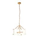 ENDON 118583 Keller 4 Light Pendant Brushed Aged Brass Clear Glass additional 8