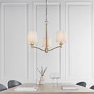 ENDON 73411 Ortona Antique Brass 3 Light Pendant additional 2