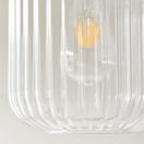 ENDON 120664 Travi Natural Stone Clear Ribbed Glass Pendant additional 7