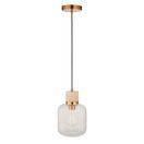 ENDON 120664 Travi Natural Stone Clear Ribbed Glass Pendant additional 9