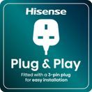 HISENSE BI622AXPGUK 59.5cm Built In Electric Single Oven - Black &amp; Stainless Steel additional 6