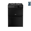 BELLING 444412047 Vision 60cm Dual Fuel Double Oven Cooker Black additional 1