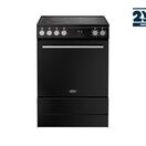 BELLING 444412054 Vision 60cm Electric Induction Single Cavity Cooker Black &amp; Silver Steel additional 1