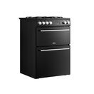 BELLING 444412048 Vision 60cm Dual Fuel Double Oven Cooker Black &amp; Silver Steel additional 4